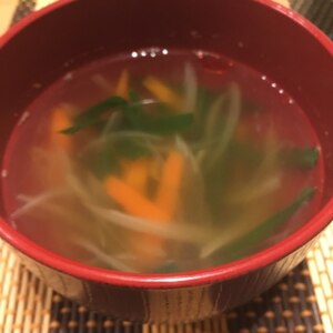 鶏ガラで☆簡単野菜スープ